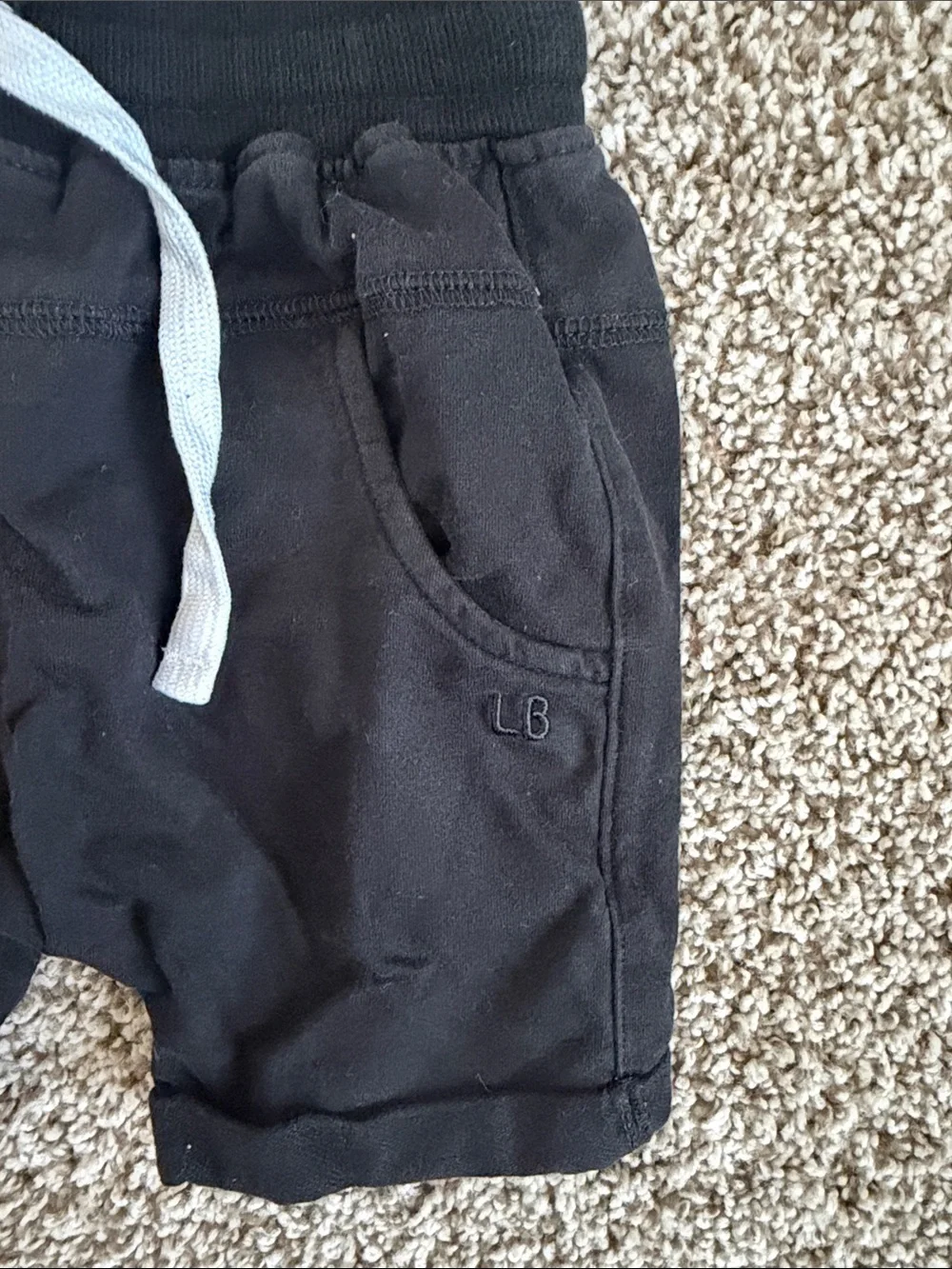 Little Bipsy Toddler Boys Black Kids Shorts with Drawstring